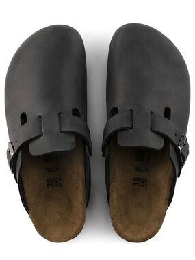 Birkenstock Boston Black Clogs | Size 40 (US 9-9.5) | Classic Slip-On
